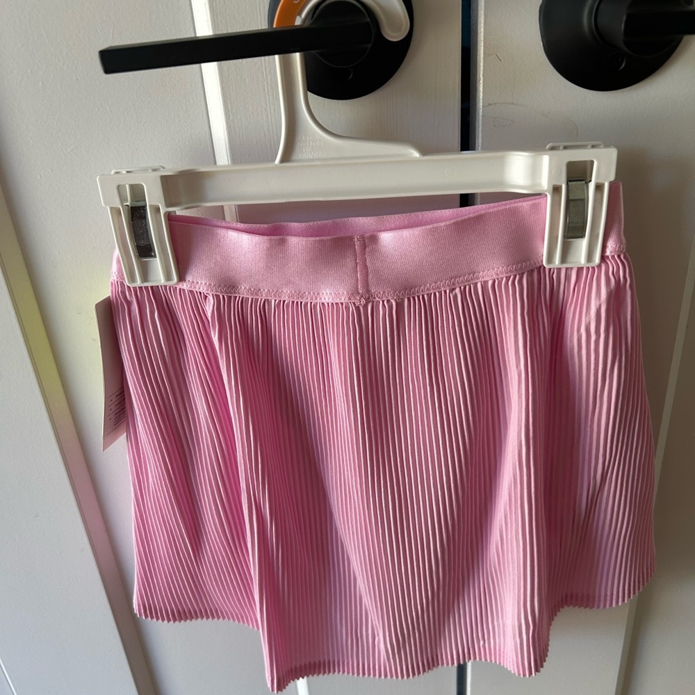 Youth Size 6/7 Target Pink Ribbed Skater Mini Skirt